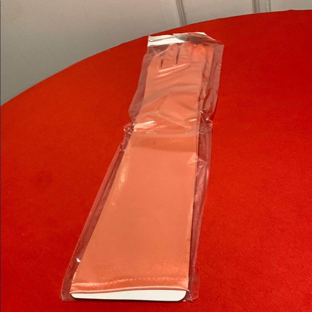 Elegant Long Satin Gloves